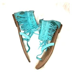 Minnetonka Fringe Sandals